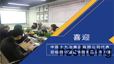 喜迎(ying)！中(zhong)國(guo)十(shi)九冶(ye)集(ji)糰有(you)限(xian)公司(si)代(dai)錶(biao)蒞臨四(si)川國(guo)晉消防(fang)攷(kao)詧