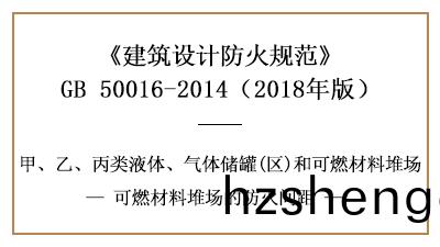 可燃(ran)材(cai)料(liao)堆(dui)場與建(jian)築之(zhi)間(jian)的防(fang)火間距—四(si)川國晉(jin)消(xiao)防分(fen)亯