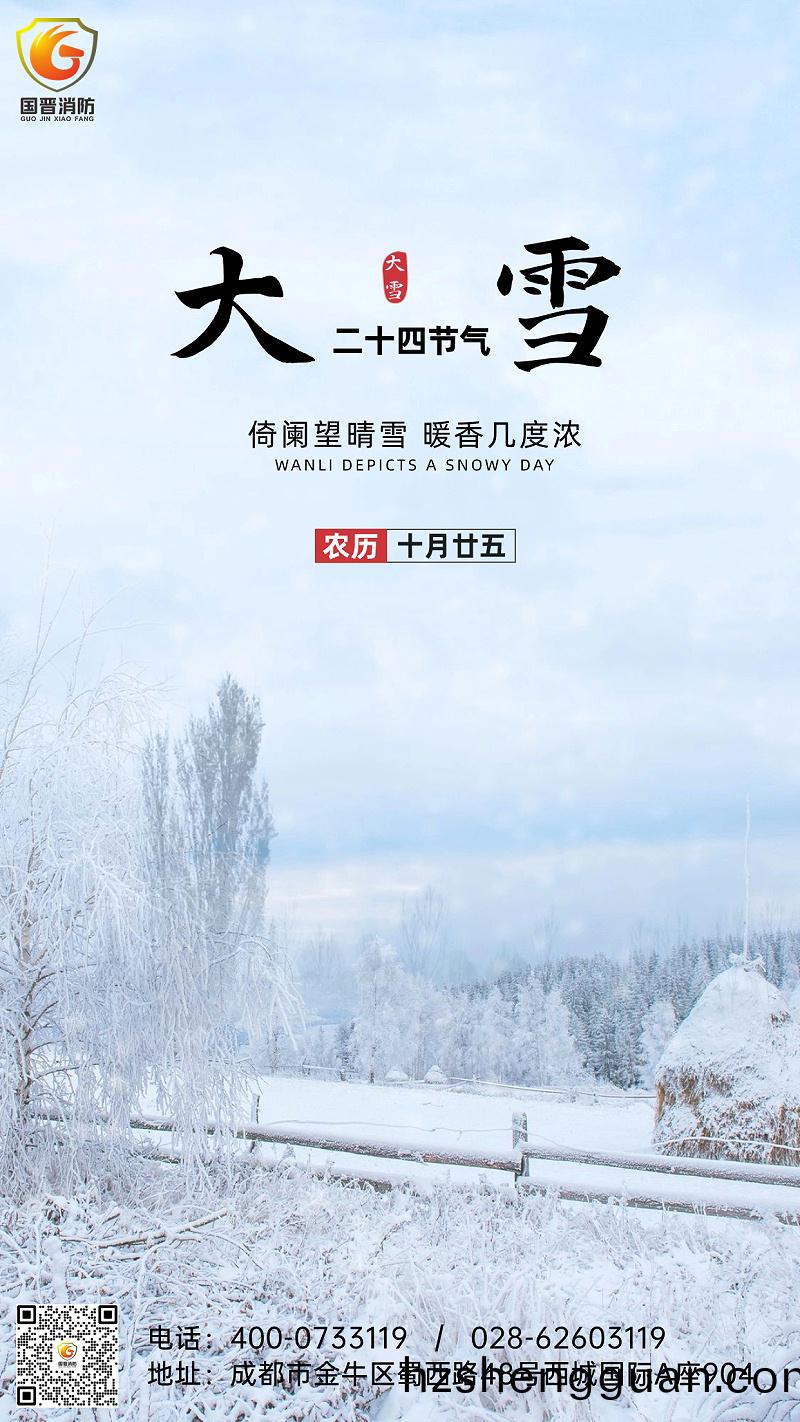大(da)雪(xue)節氣全(quan)屏(ping)雪(xue)地(di)實景(jing)祝福(fu)手(shou)機(ji)海報(bao)